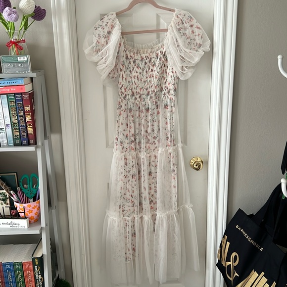 Listicle Dresses & Skirts - Altar’d State Maxi Floral Puffy Sleeve Dress
